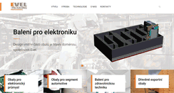 Desktop Screenshot of evel.cz