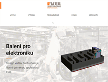 Tablet Screenshot of evel.cz